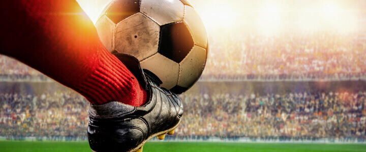 Football in Sports Stadium